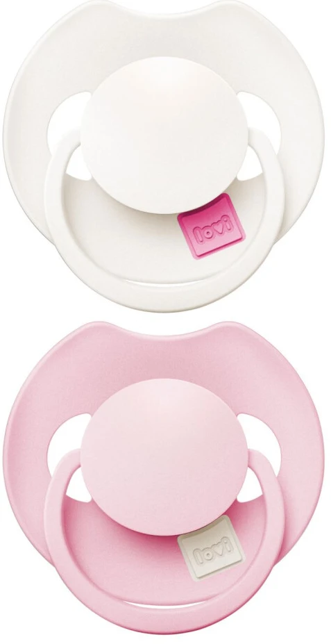 Динамическая пустышка Lovi Prime 0-6 мес 2 шт. Rose/Rose Cream (34/454)